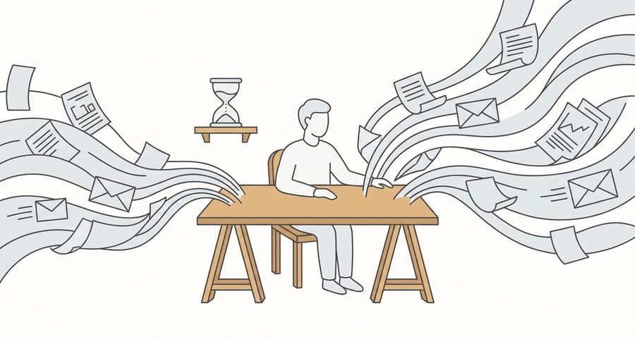 残業時間の多くは読む作業に消えている